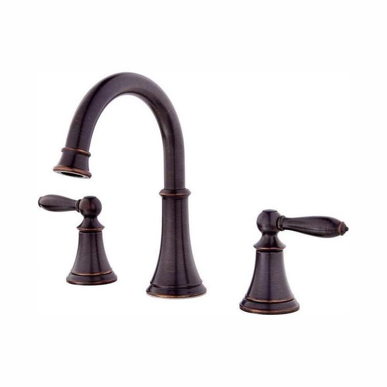 Pfister Courant 8 in Widespread 2-Handle Bathroom Faucet in Tuscan Bronze