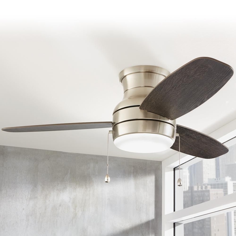 Ashby Park 44 in  White Color Changing Integrated LED Brushed Nickel Ceiling Fan with Light Kit-2