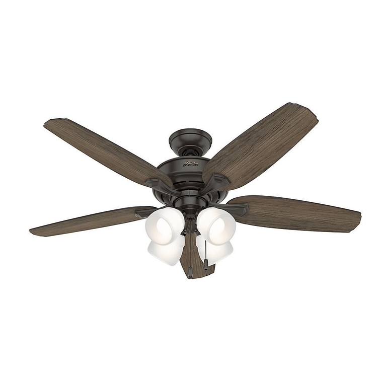 Channing II 52 in LED Indoor Noble Bronze Ceiling Fan with Light Kit-2