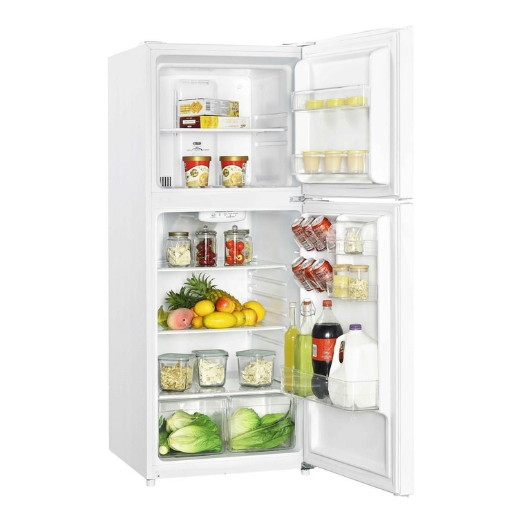 Magic Chef 10.1 cu ft Top Freezer Refrigerator in White-1