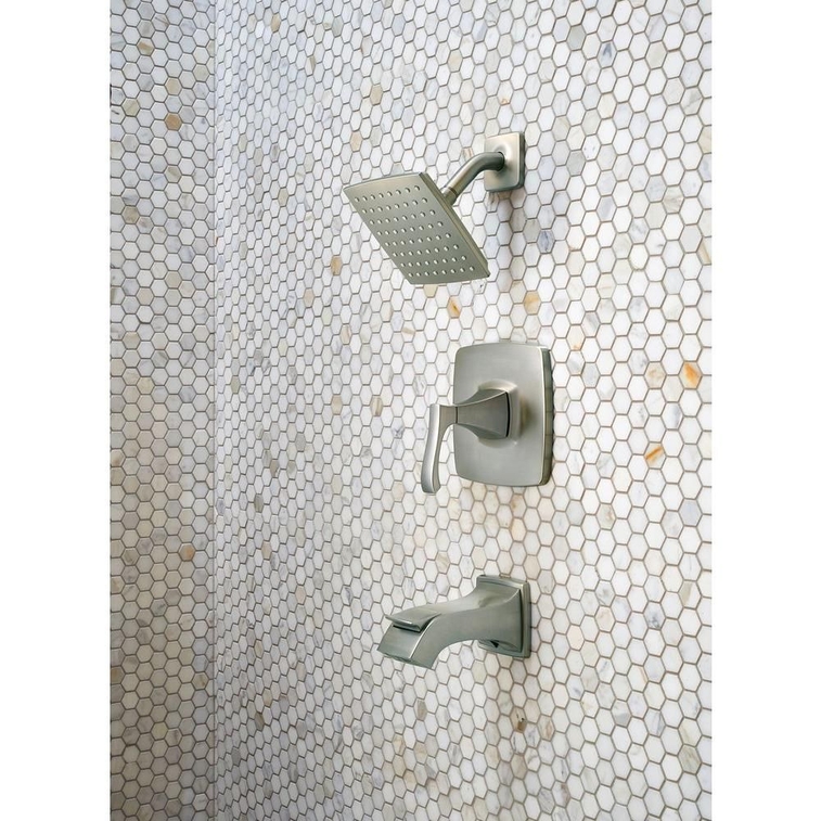 Pfister Venturi Single-Handle 1-Spray Tub and Shower Faucet in Spot Defense Brushed Nickel Valve Included-2