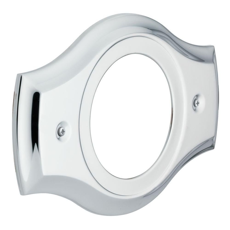 MOEN 55 in Dia Metal Remodeling Cover Plate for 2 and 3-Handle Tub and Showers in Chrome