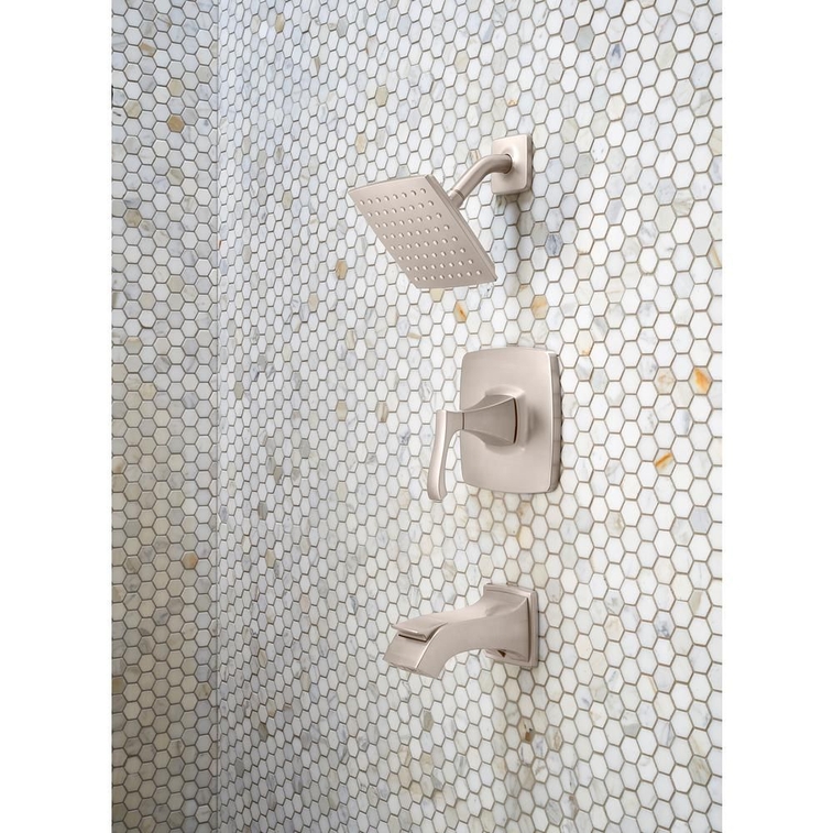Pfister Venturi Single-Handle 1-Spray Tub and Shower Faucet in Spot Defense Brushed Nickel Valve Included-1